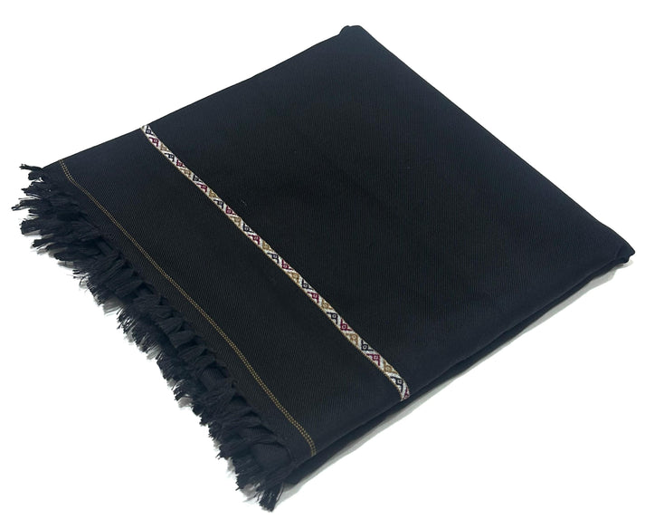 Brandy Wear SPECIAL BLACK Men's Winter Wool shawl ( Black )